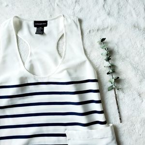 ANTHRO | Central Park West striped pocket tank